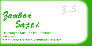 zombor sajti business card
